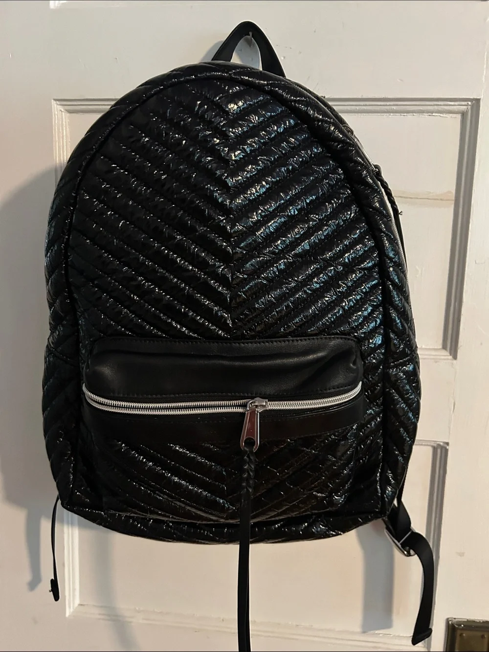 Rebecca Minkoff Black Quilted Backpack